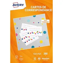 Avery Zweckform Avery Korrespondenzkarten 128 x 82 mm 48 Stück