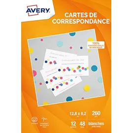 Avery Zweckform Avery Korrespondenzkarten 128 x 82 mm 48 Stück