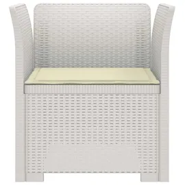 vidaXL 1-Sitzer Sessel 1 x 1 x 1 cm Weiß