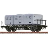 Brawa Behältertragwagen BTS 30 mit Ekrt 212 "Von Haus zu Haus" 50595 H0