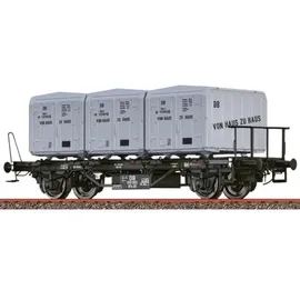 Brawa Behältertragwagen BTS 30 mit Ekrt 212 "Von Haus zu Haus" 50595 H0