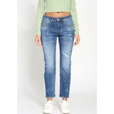 Gang Boyfriend-Jeans »94NICA CROPPED«, Gr. 27 - N-Gr, midblue, , 73151751-27 N-Gr