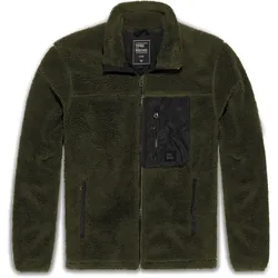 Vintage Industries Kodi Sherpa, Fleece-Jacke - Oliv - M