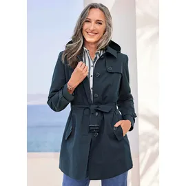 GOLDNER Kurzmantel im Trenchcoat-Stil in marine | Gr.: 42