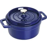 La Cocotte Topf 2,2 l blau aus Gusseisen gefertigt