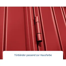 Hörmann Gerätehaus Trend-P 2,38 x 1,08 m Purpurrot