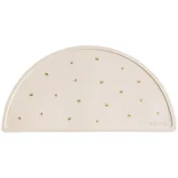 Mushie Silikon tischmatte für Kinder | Schmutzabweisend & Spülmaschinenfest | Rutschfestes Design | Sichere, Hochwertige & Langlebige Erstausstattung | Crowns