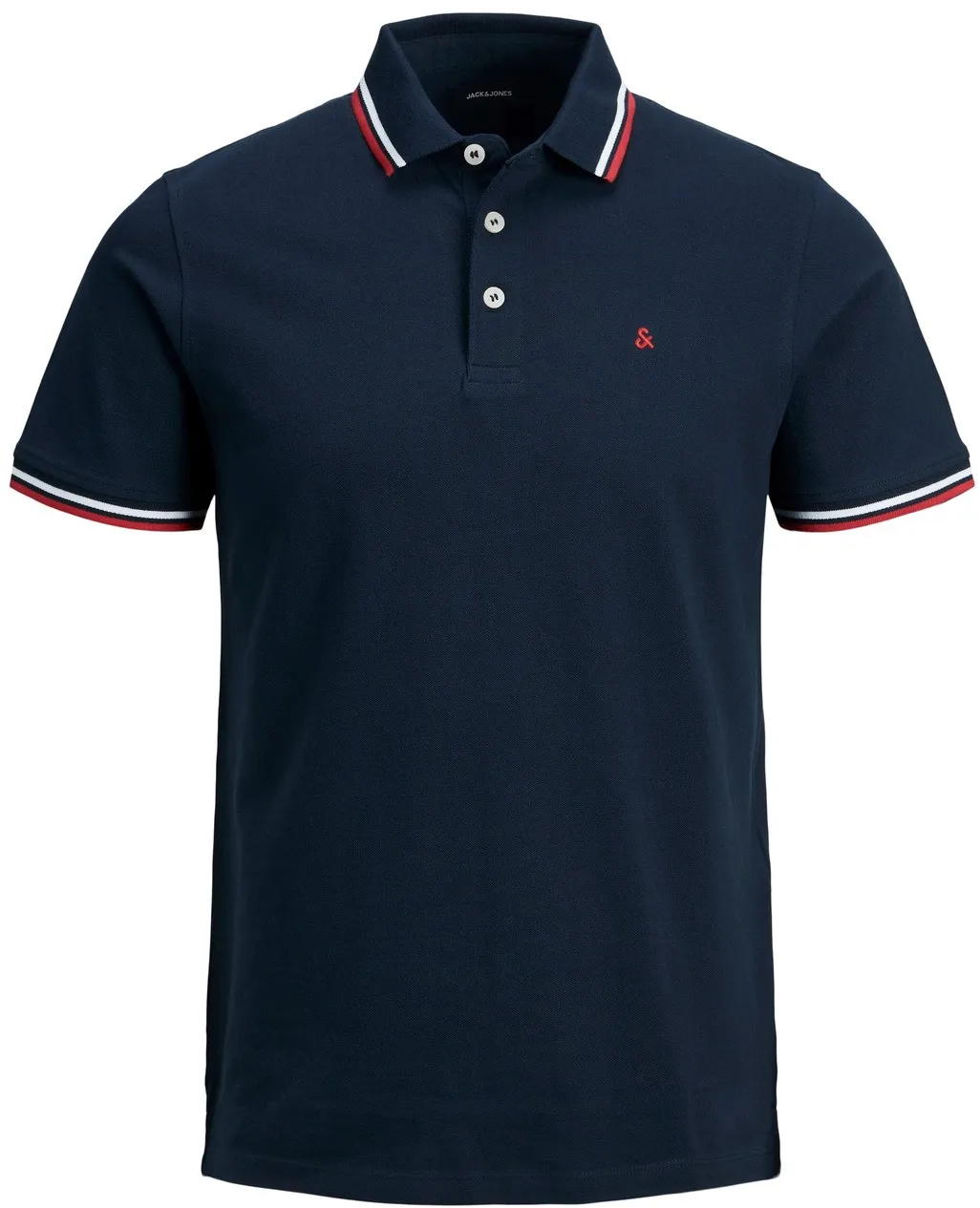 Jack & Jones Herren Poloshirt JJEPAULOS Slim Fit Slim Fit Blau Slim Fit 12136668 L