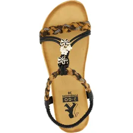 2GO FASHION Sandale Damen Schwarz 41