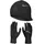 Nike Dri-FIT Winterset Essential Laufset Mütze+Handschuhe Damen 082 black/black/silver XS/S