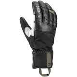 Leki Alpino Montera Pro Gore-tex Handschuhe Schwarz/Weiß/Burnt Olive 10