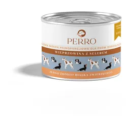 PERRO Schweinefleisch mit Sellerie 410g Monoproteinfutter für ausgewachsene Hunde