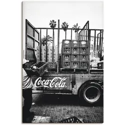 Artland Wandbild »CocaCola-LKW in El Jadida - Marokko«, Auto, (1 St.), als Alubild, Outdoorbild, Leinwandbild, Poster, Wandaufkleber Artland Farbe Bild(er): schwarz