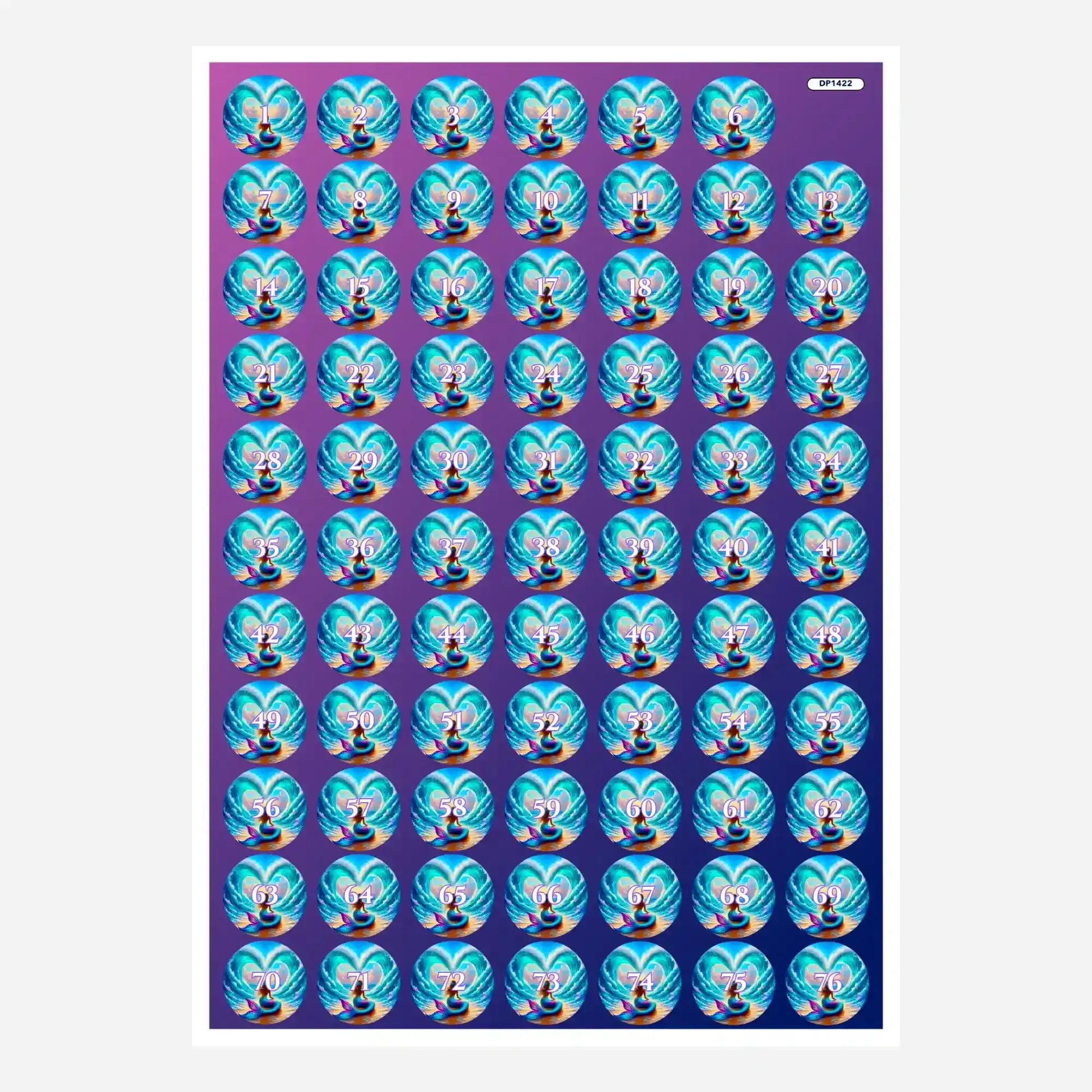 Döschenaufkleber - Liebe der Meerjungfrau