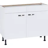 kochstation Spülenschrank KS-Cara 100 x 58,4 x 87 cm Weiß
