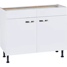 kochstation Spülenschrank KS-Cara 100 x 58,4 x 87 cm Weiß