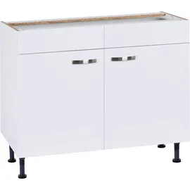 kochstation Spülenschrank KS-Cara 100 x 58,4 x 87 cm Weiß