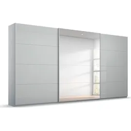 Rauch Schwebetürenschrank RAUCH "Kleiderschrank Schrank Garderobe KOLUNA mit Glastüren und Spiegel", grau (seidengrau, glas seidengrau), B:360cm H:210cm T:62cm, Holzwerkstoff, Schränke, Schwebetürenschrank, inkl.