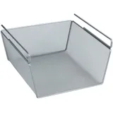 WENKO Einhängekorb, zum Einhängen in Regal oder Schrank, zusätzlicher Stauraum ohne Bohren silberfarben 27,5 cm x 15 cm x 28 cm