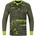 Langarm Khaki/Neongrün 128