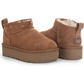 UGG Australia UGG K CLASSIC ULTRA MINI PLATF HellBraun - Weiß, Braun