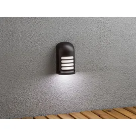 Konstsmide 2er Set LED Außenleuchte mit Bewegungsmelder, Gartenlampe, Wandleuchte, Batterie
