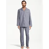 Seidensticker Pyjama Web Blau 58