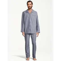 Seidensticker Pyjama Web Blau 58