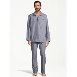 Seidensticker Pyjama Web Blau 58