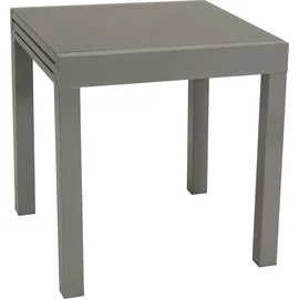DEGAMO MARINA Ausziehtisch 140 x 70 x 75 cm grau/silber