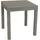 DEGAMO MARINA Ausziehtisch 140 x 70 x 75 cm grau/silber