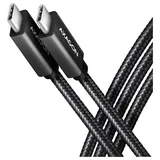 AXAGON BUCM32-CM10AB - USB 20 Gb/s Kabel USB-C 3.2 Gen 2 auf 3.2 2, schwarz vergoldete Steckkontakte