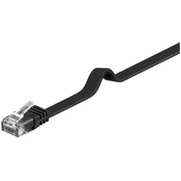 Goobay Flach-Patchkabel, Cat6, U/UTP, RJ-45/RJ-45, 7m, schwarz (95388)