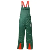 FELDTMANN Forstschutz-Latzhose FICHTE, orange/grün, Gr. 64