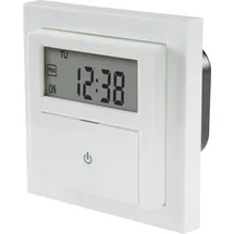 Sygonix Unterputz-Timer digital Wochenprogramm 1800 W Weiß