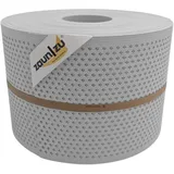 zaunzu® Doppelstabmattenzaun 50 m x 19 cm Lichtgrau/Metall