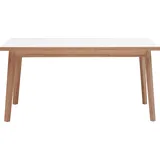 Hammel Furniture Esstisch »Basic Single, schnell innenliegende Einlegeplatten ausziehbar,«, 120(220)x80 cm, Melamin / Massivholz, stabiler dänische Design Tisch