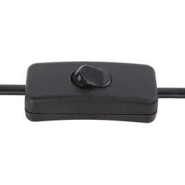 GLOBO Stehlampe Stoff Standlampe Designleuchte schwarz Wohnzimmer mit Textilschirm Blattgold, Metall silber, 2x E27, LxBxH 15x15x118 cm