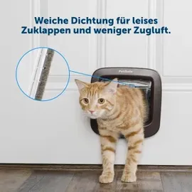 PetSafe Katzenklappe, mit manueller Verriegelung, Braun,