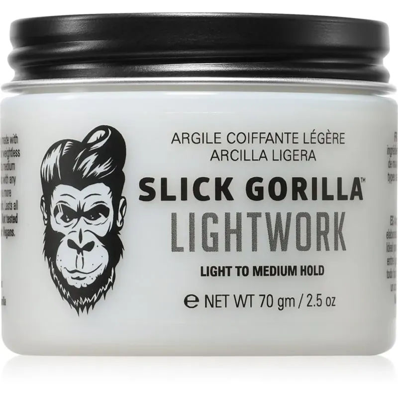 Slick Gorilla Lightwork Hairstyling-Lehm für Herren 70 g