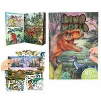 DEPESCHE Dino World Stickerbuch mit Puffy Stickern 20 Seiten