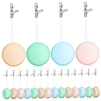 UKCOCO Macaron Bildschirmreiniger 18 Stück Für Smartphone Und Brillen Mit Dekorativen Anhängern Effektive Reinigungstücher Für Fingerabdruckentfernung Multifunktionale Und Kreative