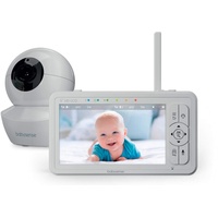 Babysense 5" HD-Babyphone mit Kamera und Audio, 720p, Fernbedienung Schwenk- und Neigefunktion, Verstellbares Nachtlicht, Lange Reichweite, Zwei-Wege-Audio, 4-facher Zoom, Nachtsicht, 4000mAh Akku