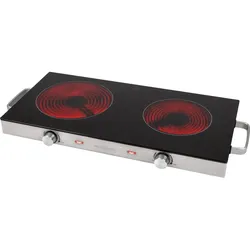 PROFI COOK Infrarot-Doppelkochplatte PC-DKP 1211, 2800 W, inox