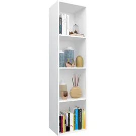 vidaXL Bücherregal 36 x 30 x 143 cm Weiß