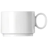 Thomas Porzellan Tasse Loft by Rosenthal Weiß Tee-Obertasse stapelbar, Porzellan weiß