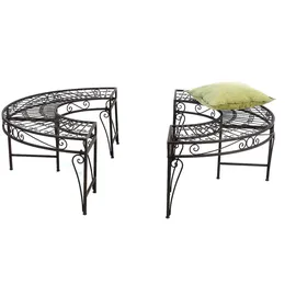 DanDiBo Ambiente Rundbank Ø 135 cm Braun