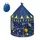 Relaxdays Spielzelt Mond und Sterne Weiß,Dunkelblau,Gelb