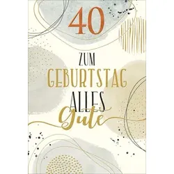 Geburtstagskarte Zahl 40 5522268.40 Bild
