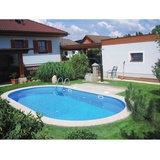 Trend Pool Stahlwand Pool Ovalbecken TAHITI 623 x 360 x 150 cm